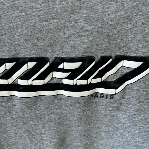 Balmain Paris Flock and print logo unisex grey cotton t shirt, size M - Picture 6 of 8